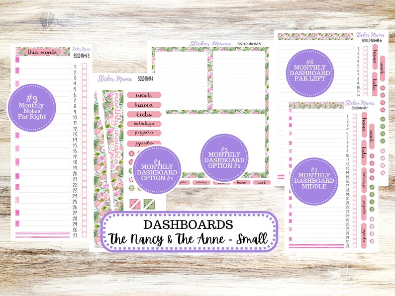 Laurel Denise Small Anne and Nancy Planner Sticker Kit | Small Week ...