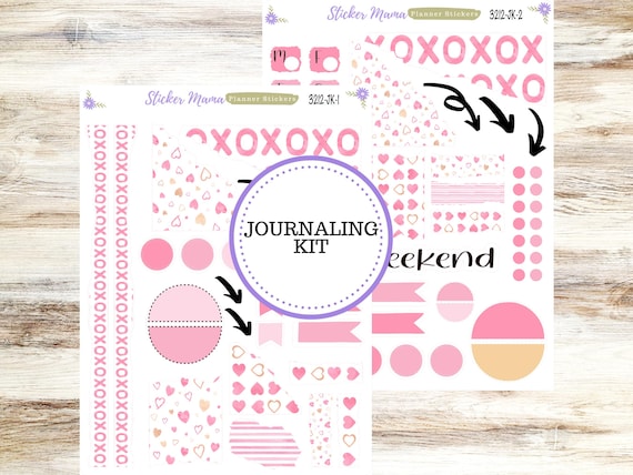 JOURNALING KIT  || #3212 ||  Love Notes || Journal Planner || Planner Stickers || Journal Stickers