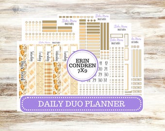 Erin Condren Daily Duo Planner Sticker Kit | 3116 Pumpkin Spice