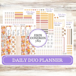 ERIN CONDREN Daily Duo Planner Kit DD-3206 || Falling Colors  || Daily Duo Planner Sticker Kit || Erin Condren ||