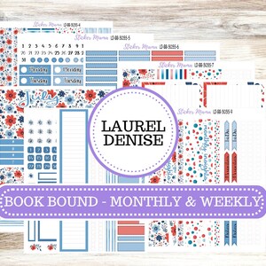 LD BOOK-BOUND Planner Kit #3035 || American Dream || Laurel Denise Kit || Laurel Denise Stickers || Bookbound April 25