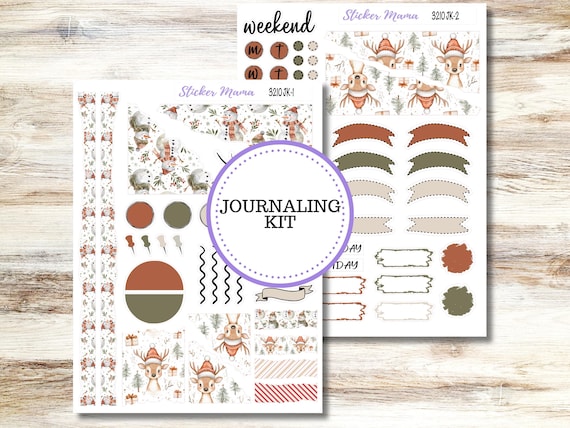 Journaling Kit 3210 |  Frosty Friends  | Journal Planner Stickers | Redesigned 9-26