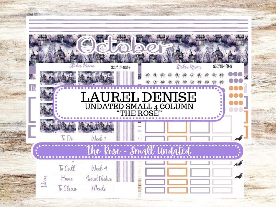 LAUREL DENISE 4 COLUMN Mini (formerly the Project Mini) Size Planner ...