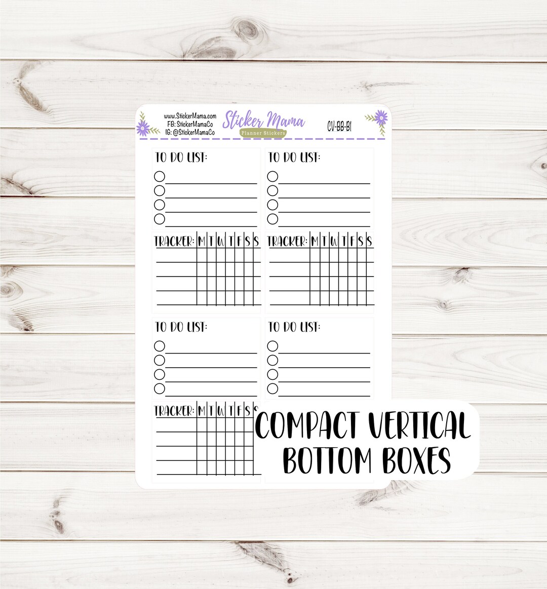 NEW COMPACT VERTICAL Kit Bottom Boxes Stickers for Compact Vertical A5 ...