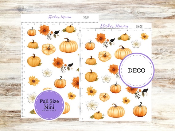 DECO-3116 || Pumpkin Spice Deco || PLANNER STICKERS || Fall Stickers ||