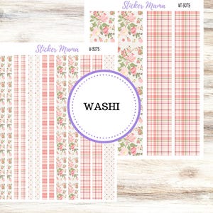WASHI PLANNER STICKERS || 3075 || Shabby Chic Roses || Washi Stickers || Planner Stickers || Washi for Planners