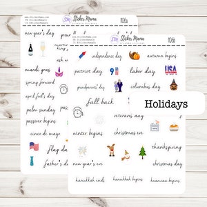 HOLIDAY STICKERS I106 - Holiday Planner Sticker - Icon Planner Sticker