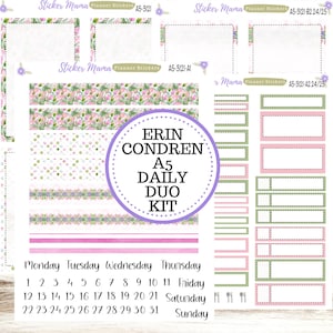 A5-DAILY DUO-Kit #3121  || Easter Petals || April Planner Stickers - Daily Duo A5 Planner - Daily Duo Stickers - Daily Planner