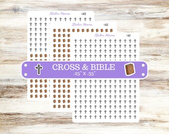 Cross Bible Planner Stickers | I-401 - I-403 | Churches | Bible Study |