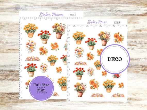 DECO-3206 || Falling Color Deco || PLANNER STICKERS || Deco Stickers ||  Deco