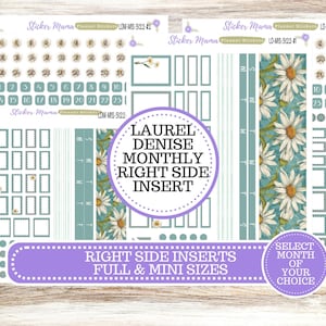 LAUREL DENISE INSERT Pages || Planner Kit #3122 || Vintage Bloom || Laurel Denise Kit || Laurel Denise Stickers ||  ld