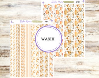 WASHI PLANNER STICKERS || 3114 ||  Pumpkin Paradise || Washi Stickers || Planner Stickers || Washi for Planners