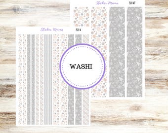 PEGATINAS WASHI PARA PLANIFICADORES // 3211 // Pastel Wonderland // Pegatinas Washi // Pegatinas para planificadores de invierno // Washi de enero para planificadores