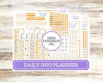 Erin Condren Daily Duo Planner Sticker Kit | 3224 Fall Polka