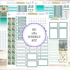 ERIN CONDREN WK-3122 || Vintage Blüte || Wochenplaner Kit || Erin Condren || Stundenplaner Kit || Vertikales Planer-Kit