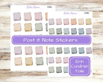 C-1005 POST IT PLANNER Stickers || Erin Condren Toile