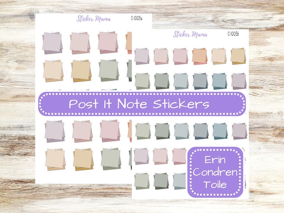 C-1005 POST IT PLANNER Stickers || Erin Condren Toile