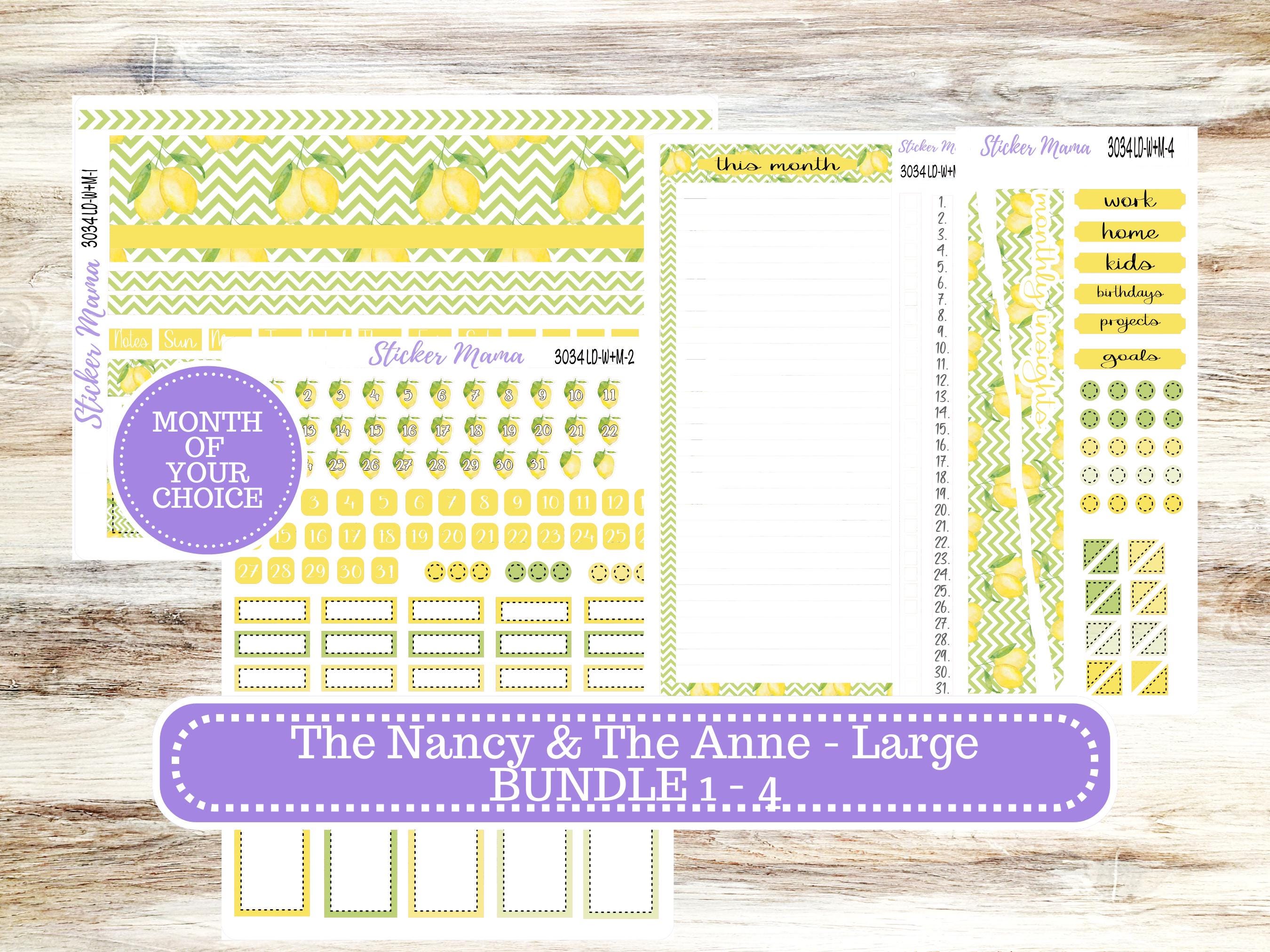 Laurel Denise Large Nancy & Large Anne Planner Sticker Kit | Month of ...