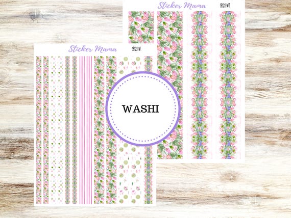 WASHI PLANNER STICKERS || 3121 || Easter Petals || Washi Stickers || Planner Stickers || Washi for Planners