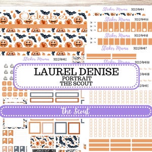 LD &quot;The Scout&quot; || PORTRAIT Weekly + Monthly Planner Kit #3102 || Pumpkin Town || Laurel Denise Kit Portrait || Aug 25