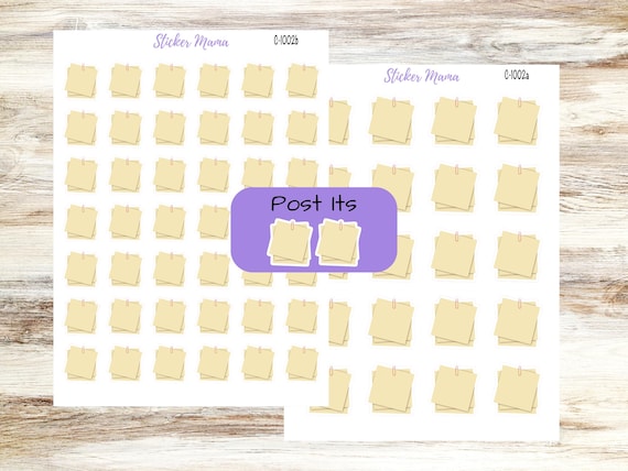 C-1002 POST IT PLANNER Stickers || Post It Stickers || PostIt Stickers || Planner Icons