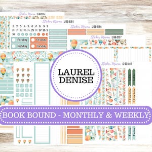 LD BOOK-BOUND Planner Kit #3113 || Sky High || Laurel Denise Kit || Laurel Denise Stickers || Bookbound August || April 25