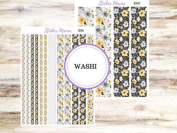 Washi Planner Sticker Sheet | May Flowers #3109