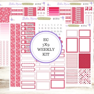 ERIN CONDREN WK-3119 || Herzliche Freude || Wochenplaner Kit || Erin Condren || Stundenplaner Kit || Vertikales Planer-Kit