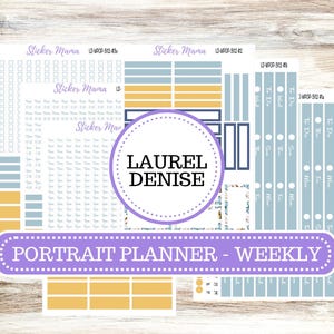LAUREL DENISE Weekly PORTRAIT || Planner Kit #3112 || Butterfly Bliss || Laurel Denise Kit || Laurel Denise Stickers ||  ld