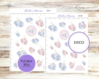 DECO-3214 || Peony Palace Deco || PLANNER STICKERS || Planner Deco Stickers || April Deco