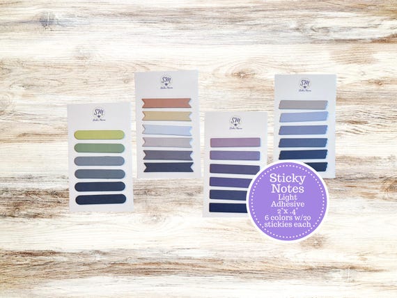 StickerMama STICKY NOTES || 2" x .4" notes || Sticky note labels