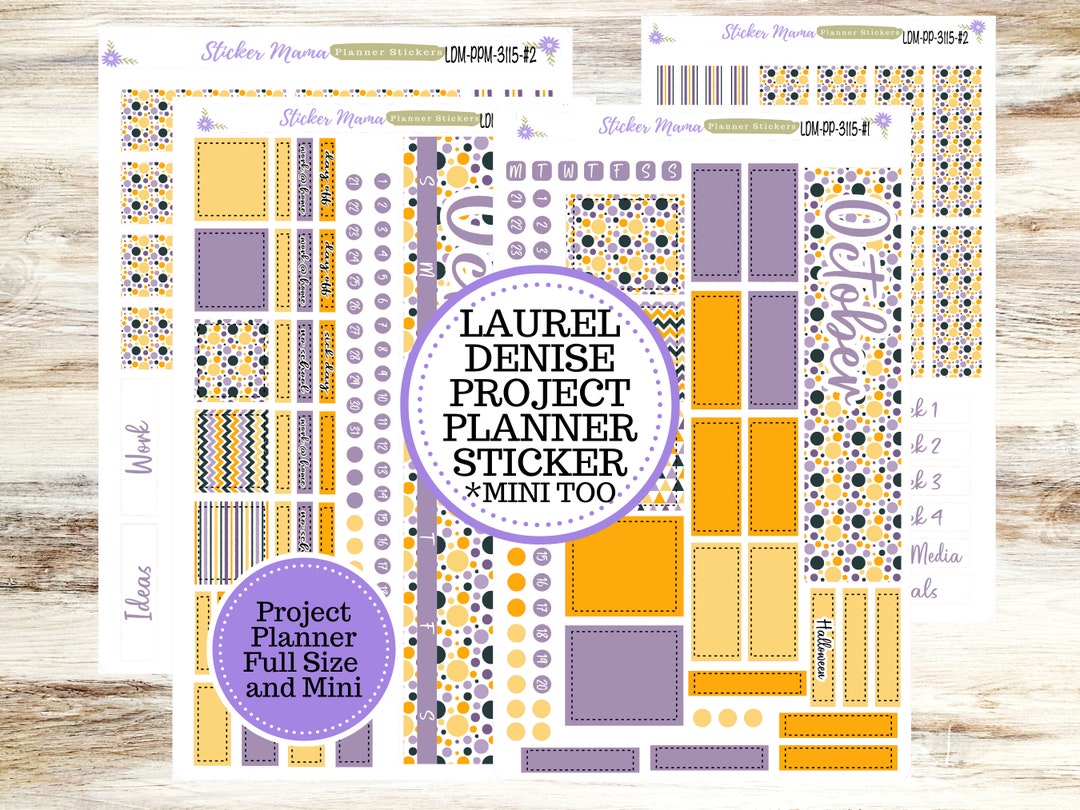 LAUREL DENISE PROJECT October Planner Kit 3115 Spooky Palatte Laurel ...