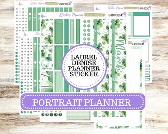LAUREL DENISE PORTRAIT March Planner Kit #3120 || Shamrock Magic || Laurel Denise Kit || Laurel Denise Stickers ||  || March ld