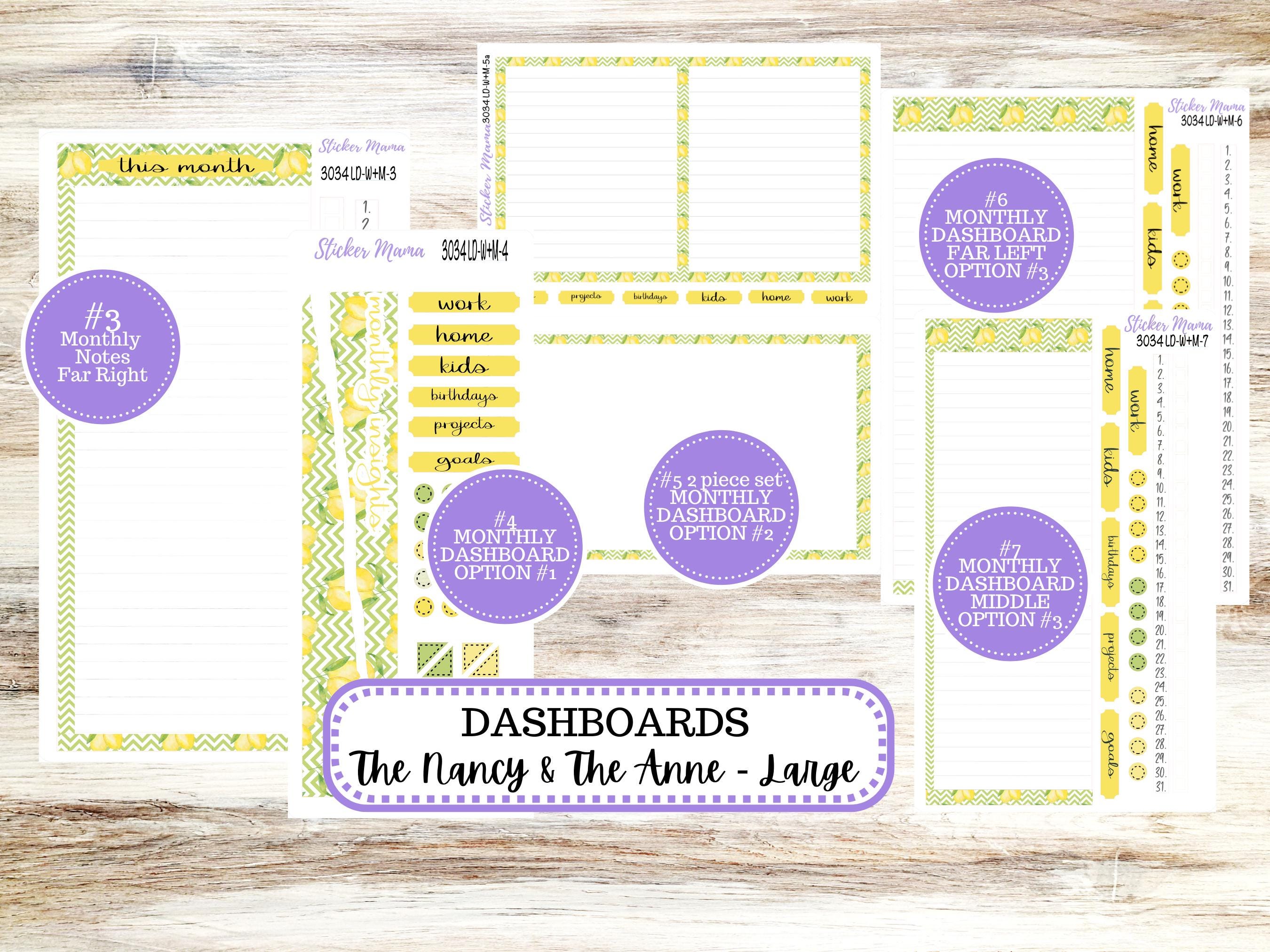 Laurel Denise Large Nancy & Large Anne Planner Sticker Kit | Month of ...