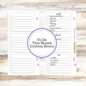 LAUREL DENISE PLANNER -Ld-100 To-Do This Month Space || Customize