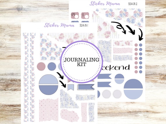 JOURNALING KIT  || #3214 || Peony Palace || Journal Planner || Planner Stickers || Journal Stickers