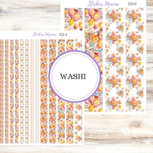 WASHI PLANNER STICKERS || 3206 || Falling Colors|| Washi Stickers || Planner Stickers || Washi for Planners