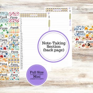 LAUREL DENISE PLANNER - Customized back page || Customize || Bullet note taking page || monthly back page