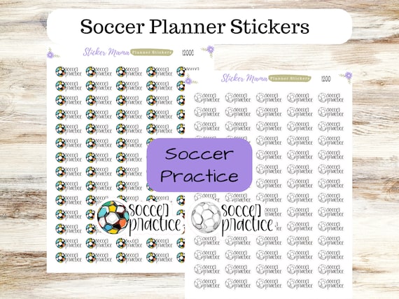 SOCCER PRACTICE Stickers SS-1200 || Soccer Planner Stickers || Soccer Sports Stickers || Soccer Games || Soccer Practice