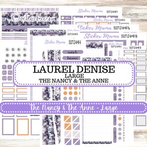 LAUREL DENISE Week + Month PLANNER Monthly Kit #3207 || Laurel Denise Kit || Laurel Denise Horizontal Vertical || Haunted Haven || Aug 25