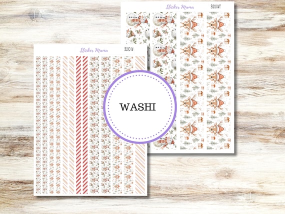 Washi Planner Stickers 3210 | Frosty Friends |