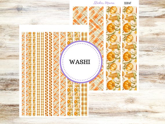 WASHI PLANNER STICKERS || 3208 || Fall Fields || Washi Stickers || Planner Stickers || Washi for Planners