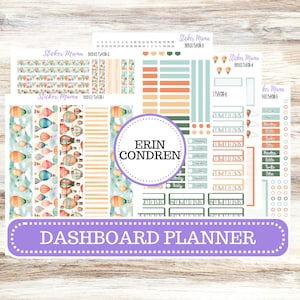 ERIN CONDREN Dashboard Planner Kit DB-3113 || Sky High August  || Dashboard Planner Sticker Kit || Erin Condren ||