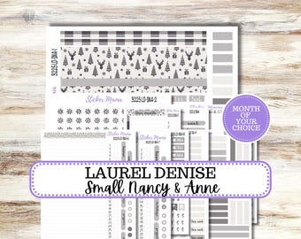 Laurel Denise Small Anne and Nancy Planner Sticker Kit 3225 | Sleek Season | Month of Choice | 9-26