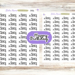 HAPPY BIRTHDAY STICKERS || S-9100 ||