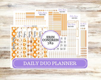 Erin Condren Daily Duo Planner Sticker Kit | 3222 Cozy Ghost