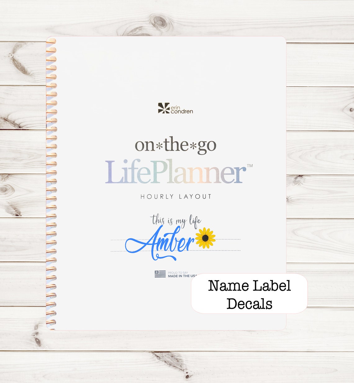 PLANNER NAME DECAL Lovely Home Decal for Planner Custom Name Etsy
