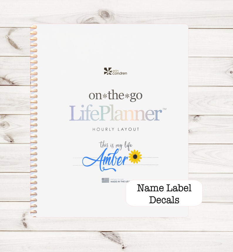 PLANNER NAME DECAL Lovely Home Decal for Planner Custom Name Etsy