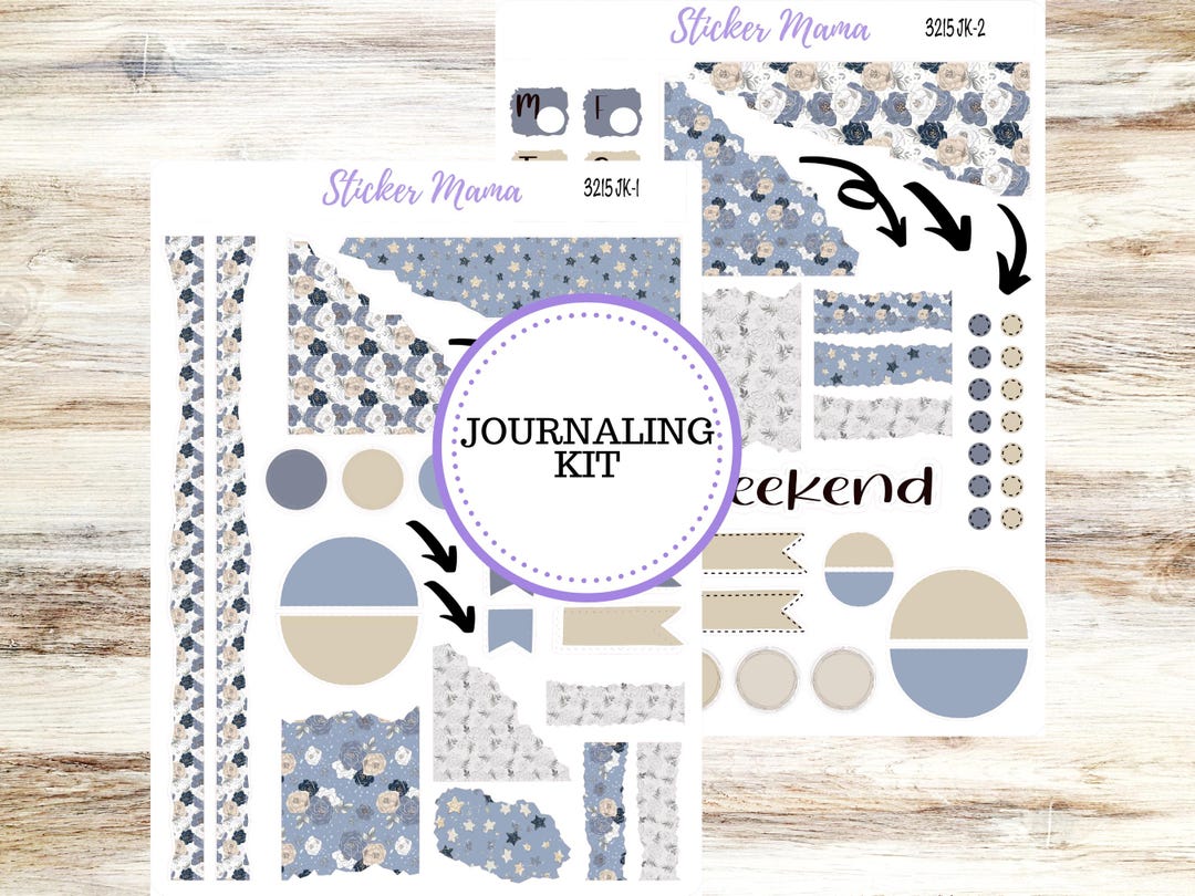 Journal Planner Sticker Kit | Charming Roses #3215 - Etsy