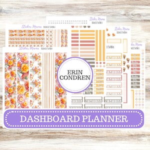 ERIN CONDREN Dashboard Planner Kit DB-3206 || Falling Colors  || Dashboard Planner Sticker Kit || Erin Condren ||